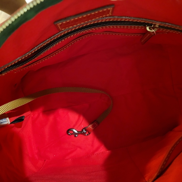 NWT Dooney & Bourke Red Florentine Bristol Satchel - Picture 7 of 11